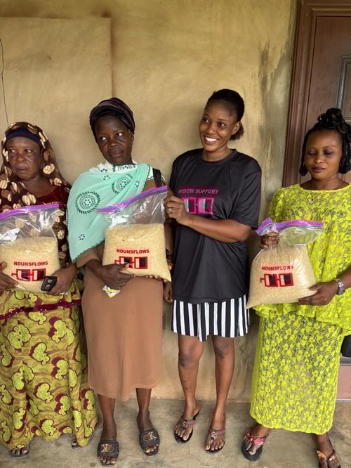 Widow Support Through Foodstuff Provision