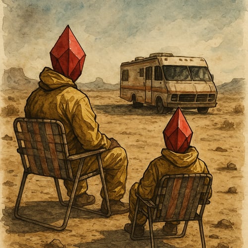 Cooking mETH with hisenberg on the iconic RV