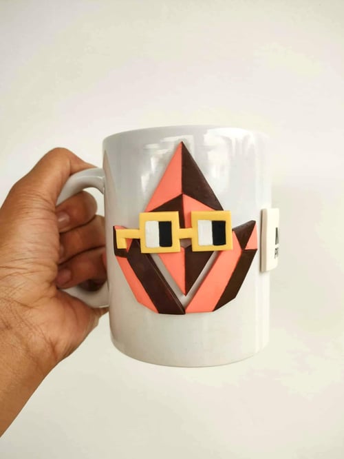 Hand made mETH Protocol x Nouns Mug ⌐◨-◨