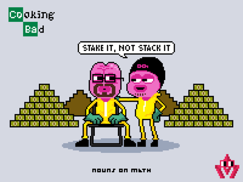 Stake it, not stack it.