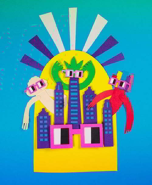 Paper Lil Nouniverse : Handmade Stop motion papercuts