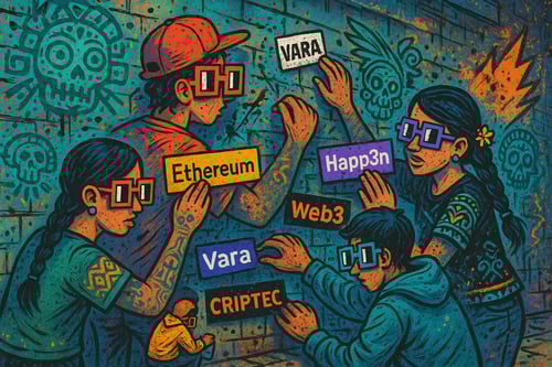 Stick a Noun: Difusión del arte en un intercambio comunitario de stickers