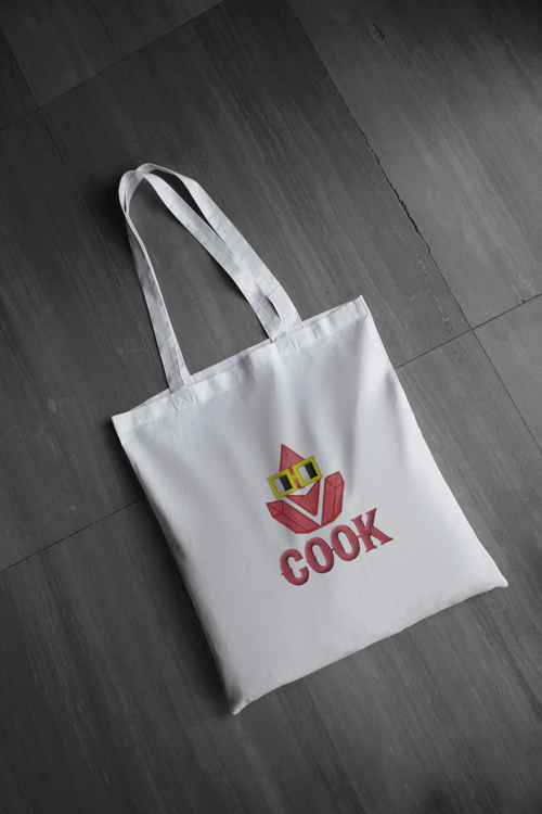 Tote bag mockup COOK