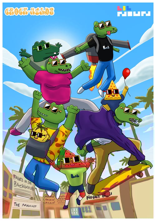 Croc-Heads x Lil Nouns: Summer Art Daze